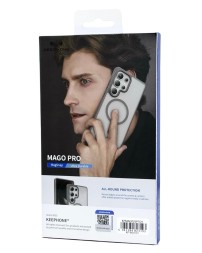 Накладка для Samsung Galaxy S25 Plus Keephone Mago Pro MagSnap прозрачный серый