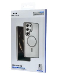 Накладка для Samsung Galaxy S25 Plus Keephone Mago Pro MagSnap прозрачный серый