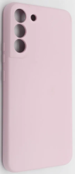 Накладка для Samsung Galaxy S22 Silicone cover без логотипа розовая