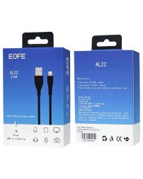 Usb Кабель-зарядка Lightning EOFE AL22 2.4A 2м черный