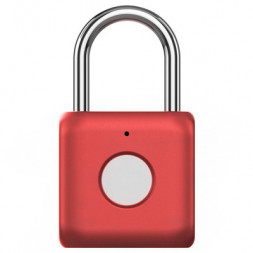 Замок со сканером отпечатков пальцев Xiaomi Uodi Smart Fingerprint lock padlock kitty красный