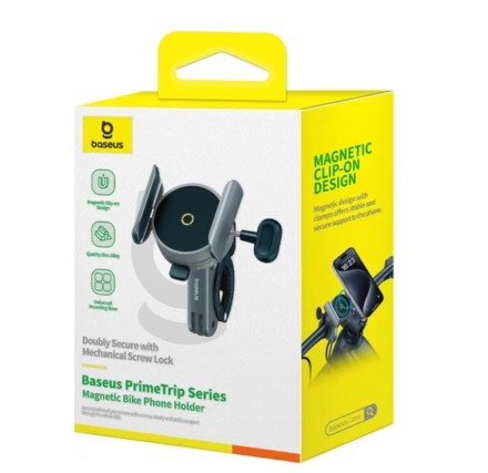  Держатель для велосипеда Baseus PrimeTrip Magnetic Bike Phone Holder C40569001121-00 черный