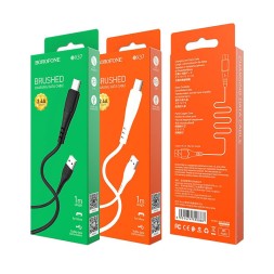 Usb Кабель-зарядка Micro Borofone BX37 Weldy 2.4A 1м черный