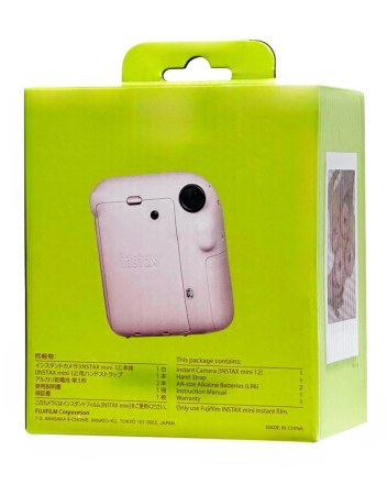  Фотоаппарат моментальной печати Fujifilm Instax Mini 12 розовый
