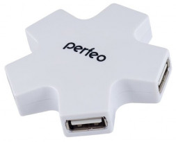 Perfeo USB-HUB 4 Port, (PF-HYD-6098H) белый