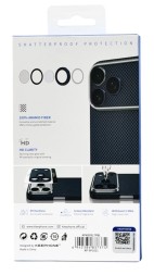Защитное стекло i-Phone 17 Pro на линзы камеры Keephone Kevlar Lens синий
