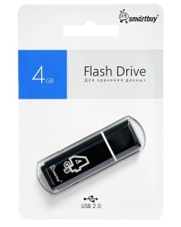 USB флеш накопитель Smartbuy 4GB Glossy Black (SB4GBGS-K)
