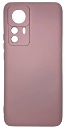  Накладка для Xiaomi 12 Silicone cover без логотипа пудро