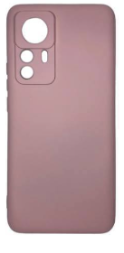 Накладка для Xiaomi 12 Silicone cover без логотипа пудро