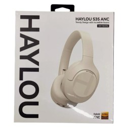 Стереонаушники Bluetooth полноразмерные Haylou S35 ANC белые