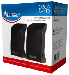 Акустическая система 2.0 Smartbuy® Orca Band (SBA-1000) 2х3Вт пластик черная