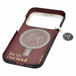 Накладка для i-Phone 17 Pro Airity Aramid Fiber Bein the lead Magsafe лошадь черный