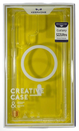  Накладка для Samsung Galaxy S22 Ultra Keephone Magsafe series силикон прозрачный