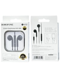 Наушники с микрофоном Borofone BM30 1.2м черные