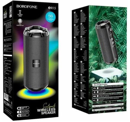  Bluetooth колонка Borofone BR15 BT5.0/1200mAh/4ч/10Вт/TF/AUX/USB черная
