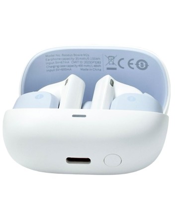  Мобильная Bluetooth-гарнитура Baseus Bowie M2s BT5.2/67mAh (600mAh)/7ч/ANC (NGTW350002) белая
