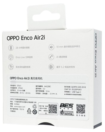  Беспроводные наушники OPPO Enco Air 2i черный