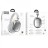  Стереонаушники Bluetooth полноразмерные Hoco W35 Max V5.3/45ч серебристые