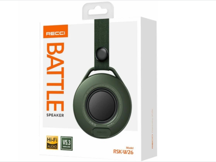  Боевой уличный беспроводной динамик Recci Battle RSK-W26 зеленые