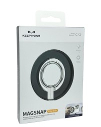 Магнитный держатель-кольцо для i-Phone Keephone MagSnap Easy Grip черный