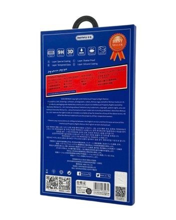  Защитное стекло для i-Phone 16 Pro Max 6.9&quot; Remax GL-27 3D чёрное