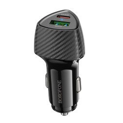 Автомобильное заряд. устр. Borofone BZ31C 1USB/1C 30W+18W черное
