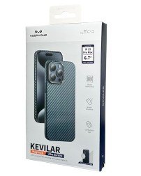 Накладка для i-Phone 15 Pro Max Keephone Kevilar Magsnap синий