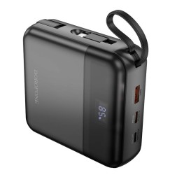Powerbank Borofone BJ64A 20000mAh 1USB/1C/Lightning 22.5W/PD20W кабель Type C- lighting черный