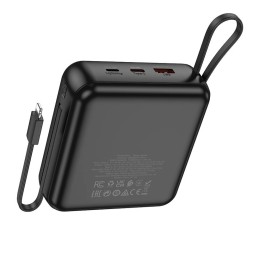 Powerbank Borofone BJ64A 20000mAh 1USB/1C/Lightning 22.5W/PD20W кабель Type C- lighting черный