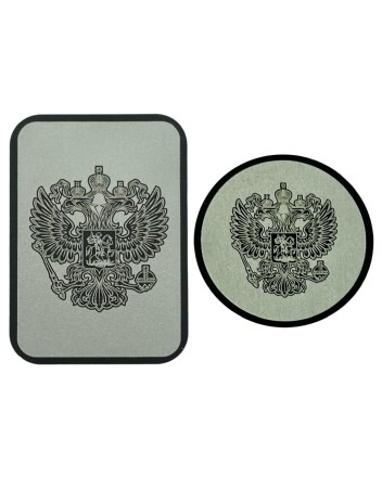 Пластина для магнитного держателя герб России серебристая