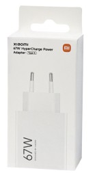 Сетевое зарядное устройство Xiaomi MI 1USB 67W MDY-12-EH в упаковке белое