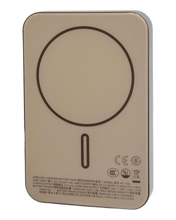  Powerbank магнитный с MagSafe Momax Q. Mag X1 10000mAh IP117ACNL2 золотой
