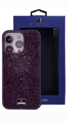 Накладка для i-Phone 14 Pro 6.1&quot; Swarovski фиолетовый