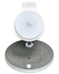 Беспроводное зарядное устройство 3in1 смартфон/Watch/AirPods Remax RP-W90 22Вт белое